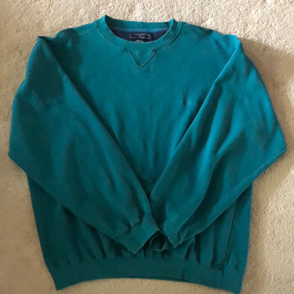 Teal crew neck